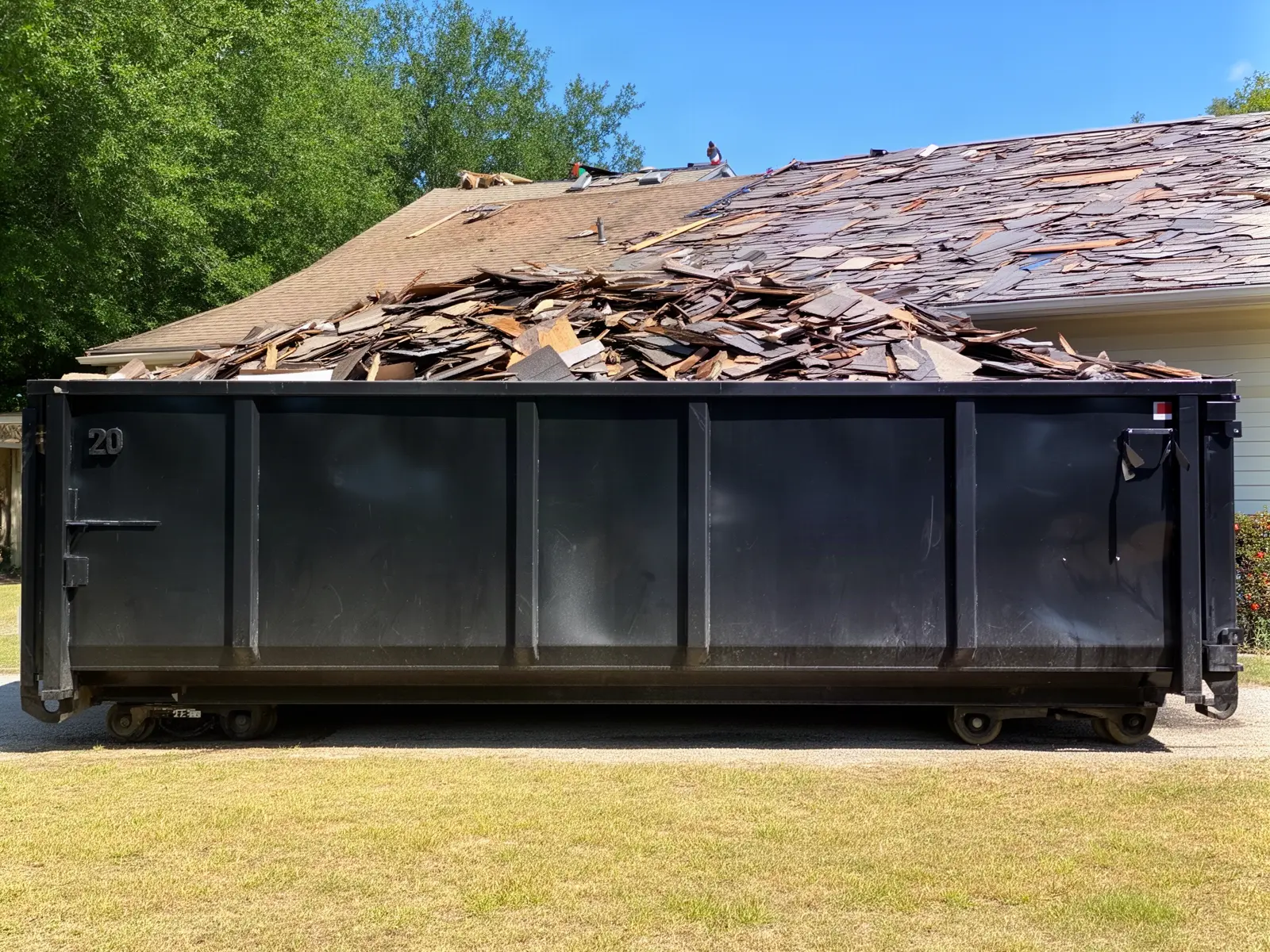 Roll-off dumpster from Jett Bros Dumpster Rental in Lincoln, NE
